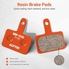 image:imageAGPTEK Bike Brake Pads HighPerformance Brake Pads Disc Brake Pads amp Spring SemiMetallicampResin for Mountain Bike Disc BrakesBike Pads Compatible with TRP Tektro Shimano Deore Br4 Pairs ResinOrange