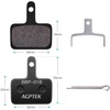 image:imageAGPTEK Bike Brake Pads HighPerformance Brake Pads Disc Brake Pads amp Spring SemiMetallicampResin for Mountain Bike Disc BrakesBike Pads Compatible with TRP Tektro Shimano Deore Br2 PairsBlack