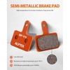 image:imageAGPTEK Bike Brake Pads HighPerformance Brake Pads Disc Brake Pads amp Spring SemiMetallicampResin for Mountain Bike Disc BrakesBike Pads Compatible with TRP Tektro Shimano Deore Br4 Pairs SemimetalOrange