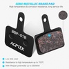 image:imageAGPTEK Bike Brake Pads HighPerformance Brake Pads Disc Brake Pads amp Spring SemiMetallicampResin for Mountain Bike Disc BrakesBike Pads Compatible with TRP Tektro Shimano Deore Br2 PairsBlack