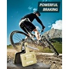 image:imageAGPTEK Bike Brake Pads HighPerformance Brake Pads Disc Brake Pads amp Spring SemiMetallicampResin for Mountain Bike Disc BrakesBike Pads Compatible with TRP Tektro Shimano Deore Br4 Pairs SemimetalGold