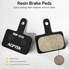image:imageAGPTEK Bike Brake Pads HighPerformance Brake Pads Resin Disc Brake Pads amp Spring for Mountain Bike Disc Brakes 2 Pairs Bike Pads Compatible with TRP Tektro Shimano Deore Br Black
