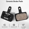 image:imageAGPTEK Bike Brake Pads HighPerformance Brake Pads Disc Brake Pads amp Spring for Mountain Bike Disc BrakesBike Pads Compatible with TRP Tektro Shimano Deore BrCeramics Black