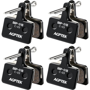image:imageAGPTEK Bike Brake Pads HighPerformance Brake Pads Disc Brake Pads amp Spring for Mountain Bike Disc BrakesBike Pads Compatible with TRP Tektro Shimano Deore BrCeramics Black