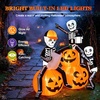 image:imageCAMULAND Halloween Inflatable Skeletons with Pumpkin 5FT LED Yard Decor5FT Skeleton